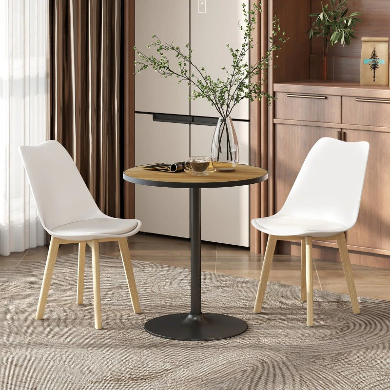 Dining Table, Round Modern Ø70 cm 4-Person, Oak - Image 8