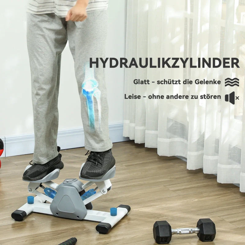 Mini Stepper with LCD Display, Non-Slip Pedals, 100 kg, Gray - Image 5