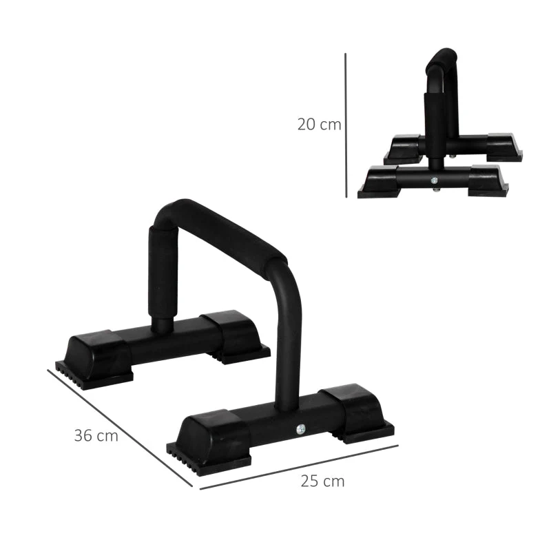 Push-Up Handles, Set of 2 Non-Slip Bars, Steel - Image 3